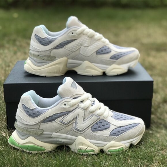 New Balance 9060x Bricks & Wood Casual Sneakers (Gray, Blue, and Green) - Picture 1 of 12